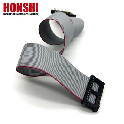 IDC الصلة الذكورية 6 8 10 12 14 16 18 26 40 دبوس 2.54mm Pitch Dip Flat Ribbon كابل