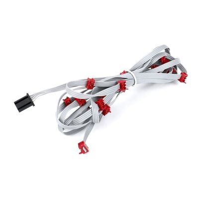 كابل مسطح من البوليستر 28AWG من PVC 1.27mm Micro Connector كابل IDC 8 دبوس