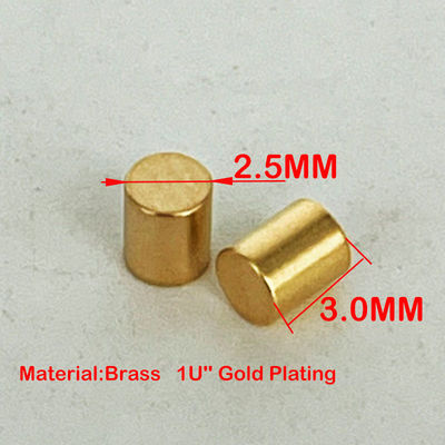 حزمة عجلة عالية الطاقة 3A 12V مطلية بالذهب SMT Pogo Pin 3mm ارتفاع 2.5mm قطر