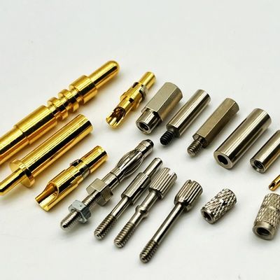 حزمة عجلة عالية الطاقة 3A 12V مطلية بالذهب SMT Pogo Pin 3mm ارتفاع 2.5mm قطر