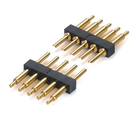 2.0mm Pitch H2.5mm Male Pogo Pin Connector لـ PCB صف مزدوج 20pin دبس مستقيم
