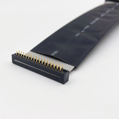 D Sub 9 Pin Flat Electrical Cable 28AWG straight Serial RS232 ربون كابل الكهرباء المستقيمة