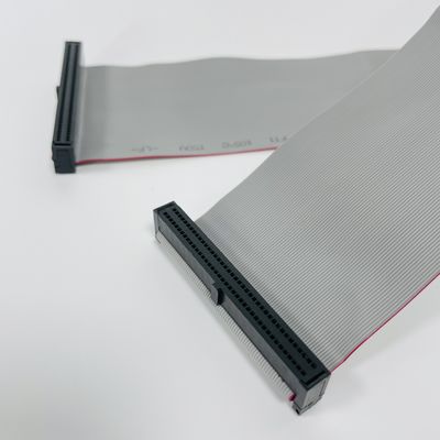 10 - 64 دبوس كابل مسطح 1.27x2.54mm Pitch IDC Connector مجموعة كابل الشريط المسطح