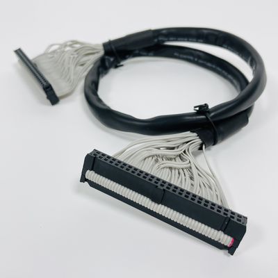 السيارات IDC كابل الشريط المسطح 2.54mm مواد عزل الطول PVC البوليستر
