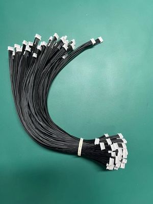 2.54mm Pitch 4 Pin Dupont Cable Assembly UL1007 24awg الأسود الطول المخصص