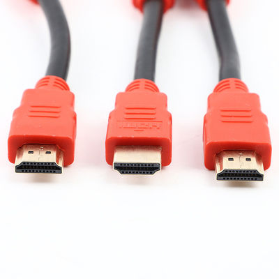 التجميع الكابل المصبوب بالذهب 4K HDTVI 1.4 2.0 كابل 30AWG للفيديو الشخصي