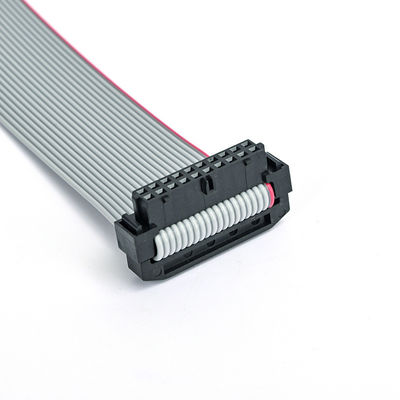 مجموعة كابلات الشريط المسطحة IDC 26Pin مع تخفيف التوتر و 2.54mm IDC إلى IDC Socket