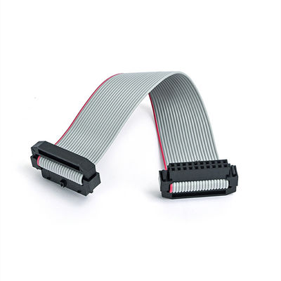مجموعة كابلات الشريط المسطحة IDC 26Pin مع تخفيف التوتر و 2.54mm IDC إلى IDC Socket