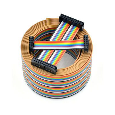 تخصيص 2.54mm 12 دبوس شريط كابل IDC سوكت UL2651 28AWG التجميع الأسلاك المسطحة