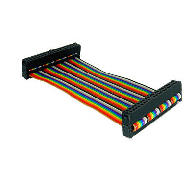 تخصيص 2.54mm 12 دبوس شريط كابل IDC سوكت UL2651 28AWG التجميع الأسلاك المسطحة