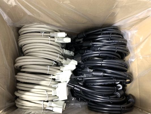 HPDB 100 Pin MDR Connector مجموعة كابلات SCSI الأسلاك السوداء مع مواد اتصال نحاسية