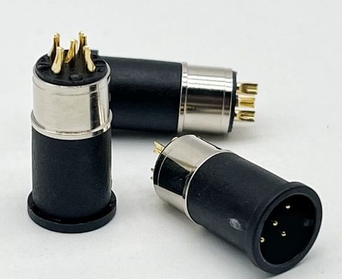 M12 5 دبوس إمرأة وذكر لوحة جبل متعدد دبوس كابلات دائرية مصابيح مقاومة للماء