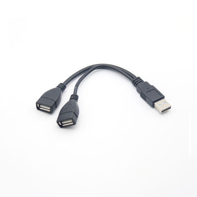 USB 2.0 Splitter A Male to Female Micro B كابل USB C مطلي بالذهب للهواتف المحمولة