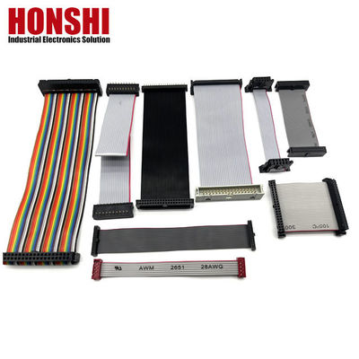 34 دبوس كابل مسطح UL2651 28awg كابل شريط 2.54mm IDC Socket To Box Header