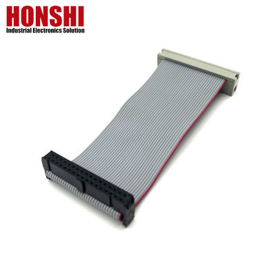 34 دبوس كابل مسطح UL2651 28awg كابل شريط 2.54mm IDC Socket To Box Header