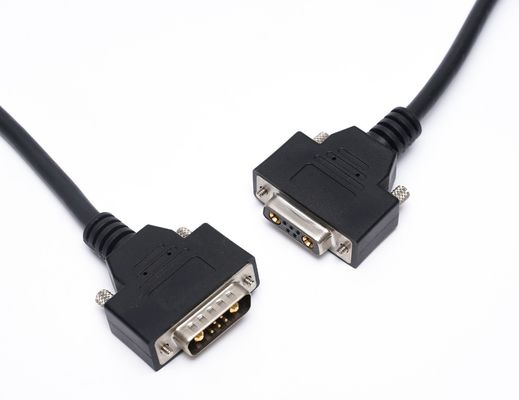 كابل مخصص D Sub 13W3 وصلة الطاقة محمي DB9 DB15 كابل ذكر إلى أنثى