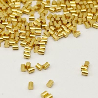 دبوس ميكانيكي مخصص قطره 1.8 ملم 10 أوقات من النحاس المطلي بالذهب دبوس اتصال ذكر جنس