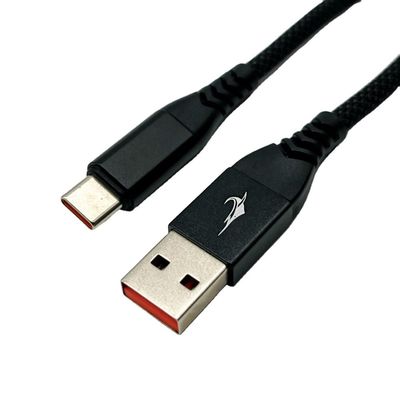1m Black USB Molded Cable Assembly UL2725 28Awg لتمزيق البيانات السريعة وشحنها