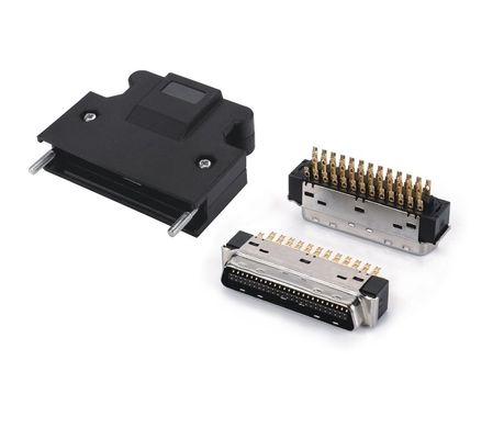 وصلة SCSI 14 20 26 36 50pin Solder ذكر وصلة SCSI مع المسامير نوع