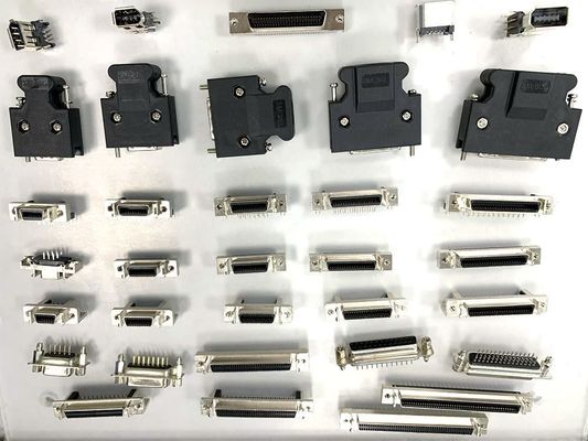 وصلة SCSI 14 20 26 36 50pin Solder ذكر وصلة SCSI مع المسامير نوع