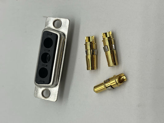 3V3 30A نوع اللحام ذكر D Sub Connector مع مواد الاتصال المصفوفة بالذهب النحاس