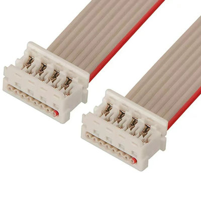 6 إلى 24 دبوس كابل شريط 2.54mm UL2651 كابل شريط IDC الأبيض