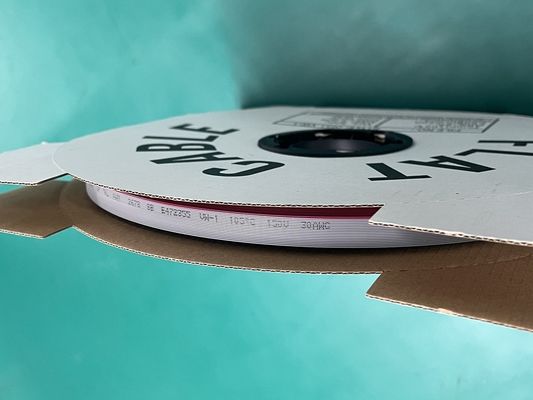 4 دبوس - 64 دبوس مخصصة كابل مسطح الرمادي 1.27mm الشريط الكابل 76.5 M / رول
