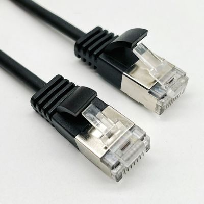 0.5m - 20m أسود RJ45 كابل إيثيرنت حلقية Cat7 كابل التصحيح مخصصة