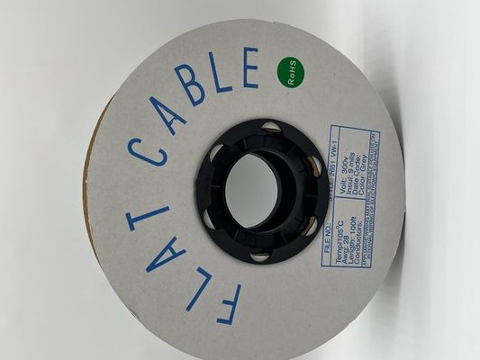 4 دبوس - 64 دبوس مخصصة كابل مسطح الرمادي 1.27mm الشريط الكابل 76.5 M / رول