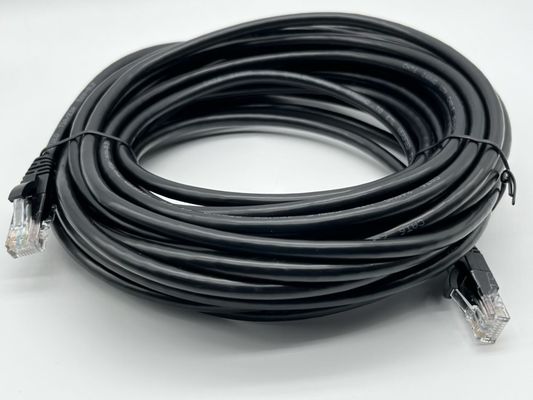 0.5m - 20m أسود RJ45 كابل إيثيرنت حلقية Cat7 كابل التصحيح مخصصة