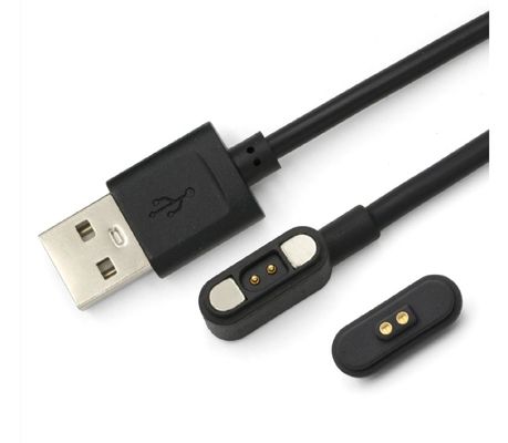كابل شحن عالي التيار 3.0a USB 2 Pin محول تشغيل الطاقة الدائري مغناطيسي بوجو بين