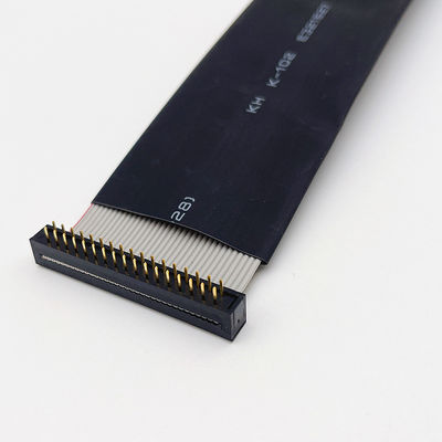 تجميع الكابلات المسطحة من الشريط IDC UL2651 28AWG مع موصل أسلاك النحاس المحفوفة