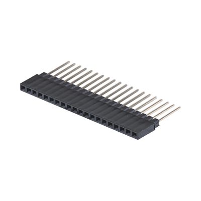 صف واحد 180 درجة 40P ربط رأس الإناث 2.54mm الطول 8.5mm ارتفاع البلاستيك