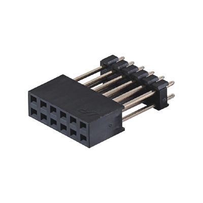 صف واحد 180 درجة 40P ربط رأس الإناث 2.54mm الطول 8.5mm ارتفاع البلاستيك