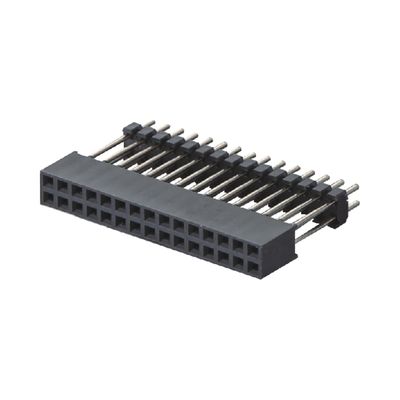 صف واحد 180 درجة 40P ربط رأس الإناث 2.54mm الطول 8.5mm ارتفاع البلاستيك