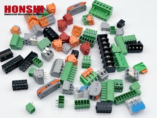 2.5 ملم 3.5 ملم بلا مسدس محطة بلوك رابط PCB الربيع محطة الكتل