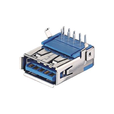USB 2.0 / 3.0 جاك A نوع ذكر وصلة رابط النحاس / الفوسفور البرونز المادة الاتصال