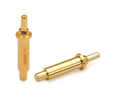 عقدة مخصصة 5.08mm Pitch Pogo Pin Connector Male 8 Pin 4.0mm ثلاثة صفوف محملة بالربيع