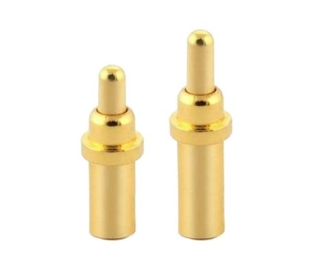 عقدة مخصصة 5.08mm Pitch Pogo Pin Connector Male 8 Pin 4.0mm ثلاثة صفوف محملة بالربيع