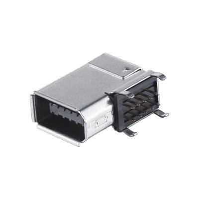 IEEE1394 10 Pin Connector Female Server I/O Connector SM-10P نوع اللحام