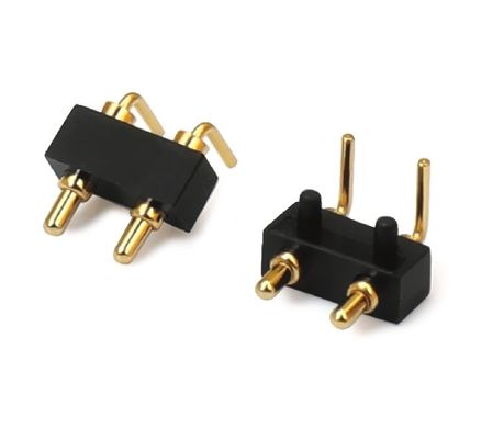 3.0mm 2pin الذكور Pogopin صف واحد الزاوية اليمنى Dip Pogo Pin