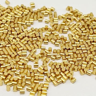 خصيص 0.02mm قطر 10u '' ذهبية مطلية النحاس دبوس الاتصالين الربيعات للرجال الجنس و ضباب الملح 72H