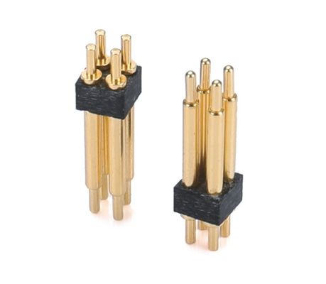 3.0mm 2pin الذكور Pogopin صف واحد الزاوية اليمنى Dip Pogo Pin