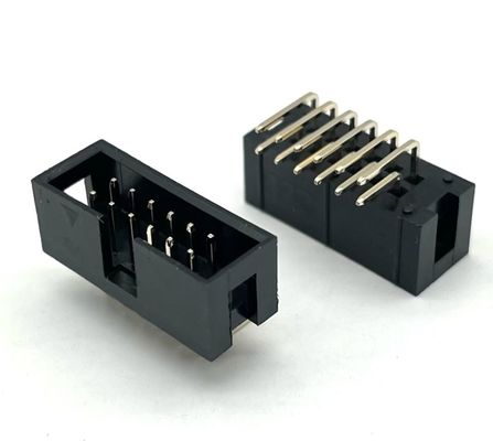 الزاوية اليمنى مربع رأس الاتصال DIP PCB DC3 12 دبوس رؤوس 2.54mm Pitch