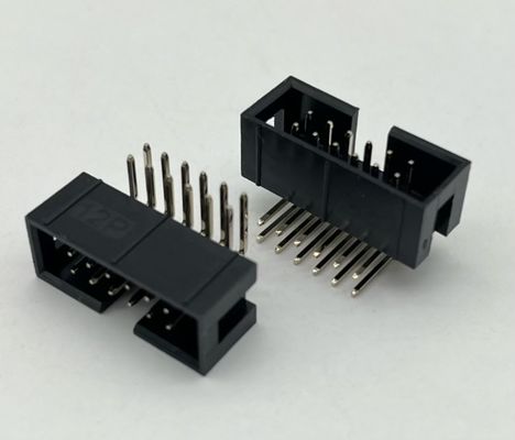 الزاوية اليمنى مربع رأس الاتصال DIP PCB DC3 12 دبوس رؤوس 2.54mm Pitch