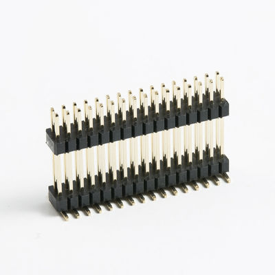 2 - 80 دبوس لوحة إلى لوحة رابط SMT PCB مزدوج البلاستيك ذكر ربط الرأس 2.54mm