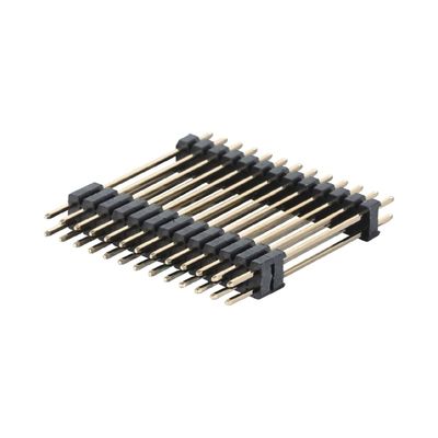 2 - 80 دبوس لوحة إلى لوحة رابط SMT PCB مزدوج البلاستيك ذكر ربط الرأس 2.54mm