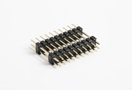 2 - 80 دبوس لوحة إلى لوحة رابط SMT PCB مزدوج البلاستيك ذكر ربط الرأس 2.54mm