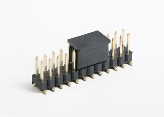 2 - 80 دبوس لوحة إلى لوحة رابط SMT PCB مزدوج البلاستيك ذكر ربط الرأس 2.54mm