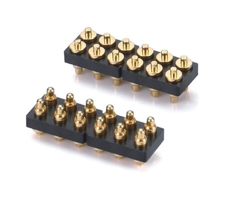 مرفق Pogo Pin مخصص 2.54mm Dip Type 3pin H1.5mm لمرفق العقدة الربيعية